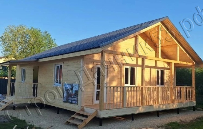 15 Каркасный дом Д-115, 11x9.5м, 91 М², Ленинградская область, Гатчинский район, СНТ Зайцево (6)